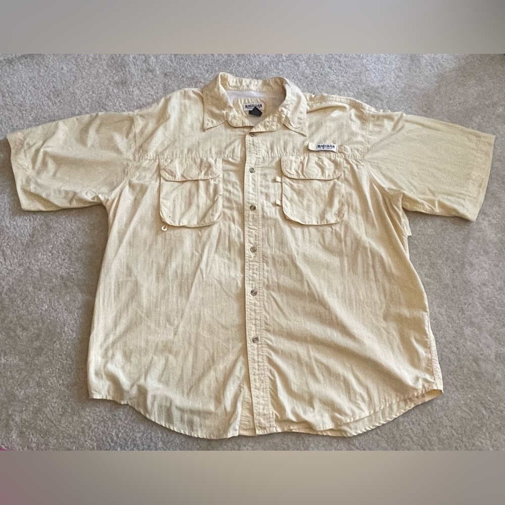 Magellan Sportswear - Men’s Fishing Shirt - Size 2XL - Yellow